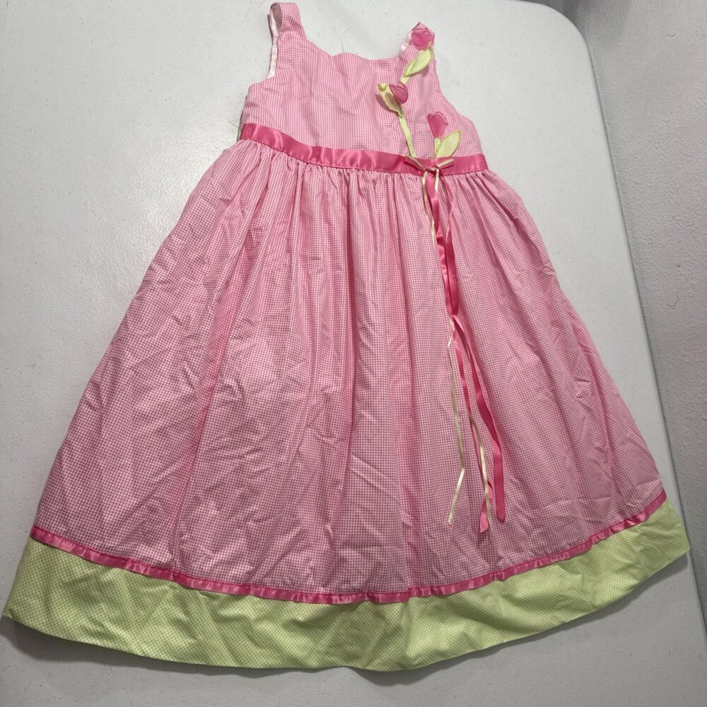 Biscotti Dress Girls Toddler 6T Pink‎ Gingham Check Sleeveless